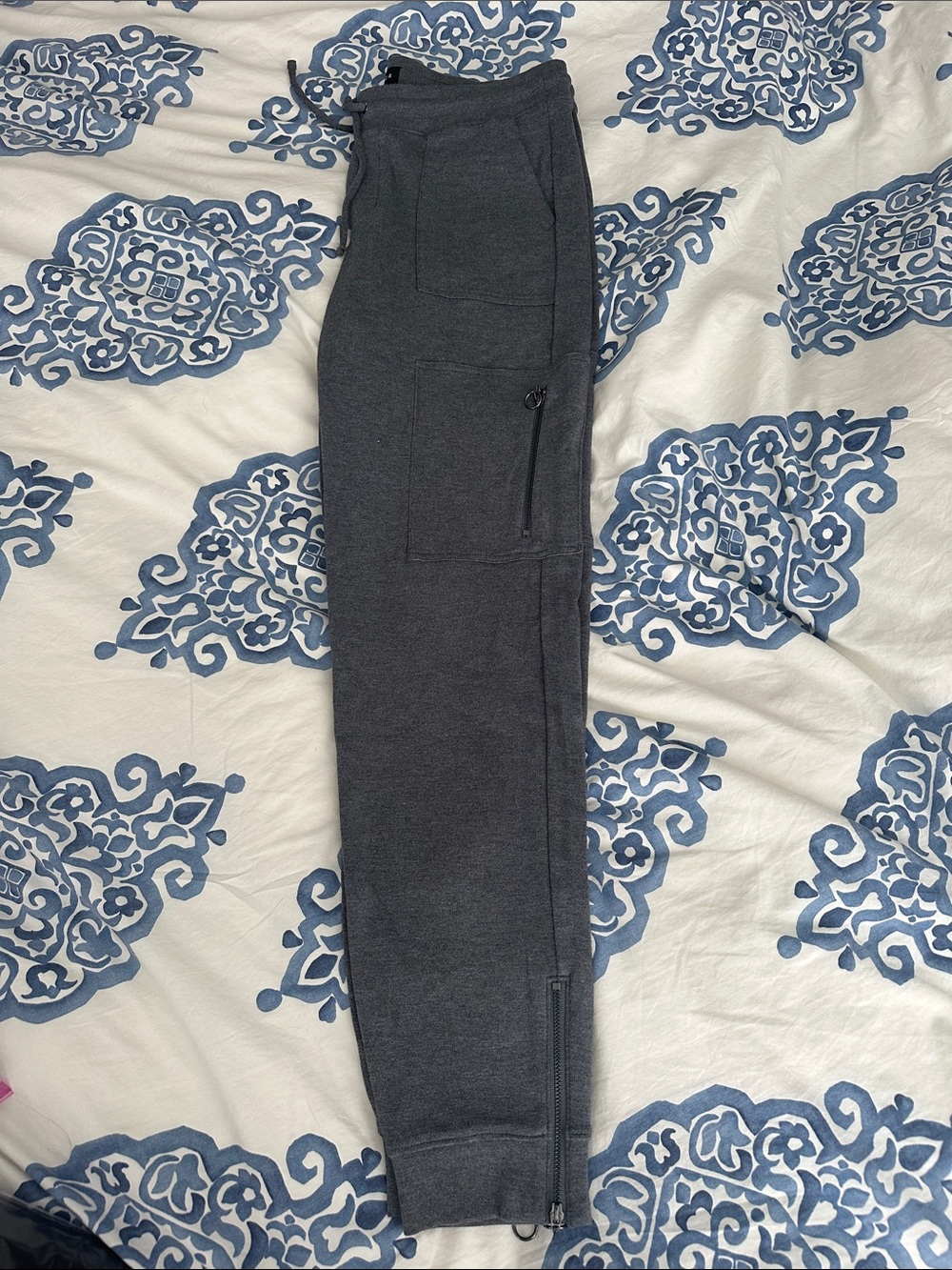 White House Black Market Dark Charcoal Gray Jogger Sweatpants